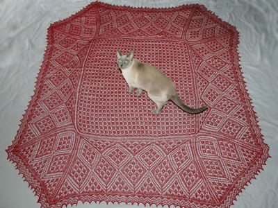 Diamond Flower Shawl, Diamond Flower Shawl