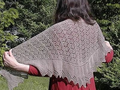 Driftwood Victorian Shoulder Shawl, Driftwood Victorian Shoulder Shawl