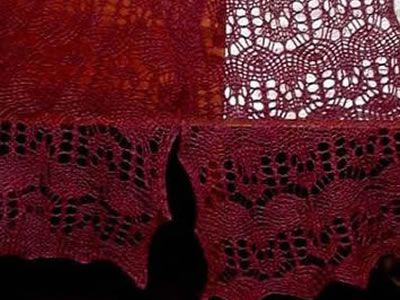 Plum Lotus Scarf, Plum Lotus Scarf